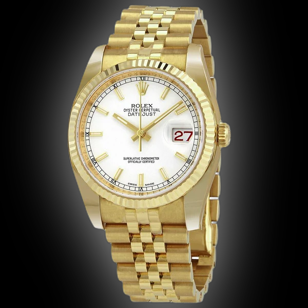 ゆっこ36 Rolex Day-Date 36 118238, 18K Yellow Gold, Silver Index Dial